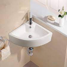 Countertop ceramic basin bathroom sink handpainted plum blossom patterned basins. White Triangle Washbasin Ceramic Washbasin Bathroom Sink Wall Mounted Simple Wash Basin Bathroom Sink Bowls Without Tap Bathroom Sinks Aliexpress