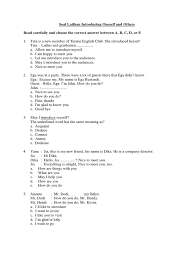 10 pertanyaan dasar saat perkenalan beserta jawaban dalam bahasa inggris. Soal Introducing