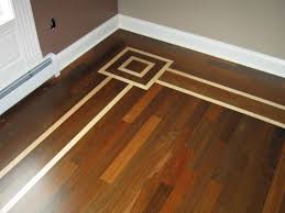Dark Hardwood Floors With Light Maple Border House Flooring Floor Design Flooring