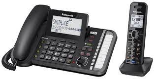 Panasonic Kx Tg9581b 2 Line Corded Cordless Link2cell Expandable Answering System Cordless Phone Phone Panasonic