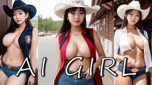 AI ART LOOKBOOK: Сowgirl with big big boobs - YouTube