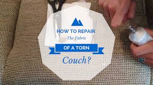 I recently acquired a nice microfiber couch from a friend who was getting rid of one. How To Repair The Fabric Of A Torn Couch Authentic Upholstery