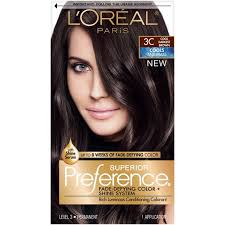 Explore l'oreal paris hair colour. L Oreal Paris Superior Preference Fade Defying Shine Permanent Hair Color 3c Cool Darkest Brown 1 Kit Walmart Com Walmart Com