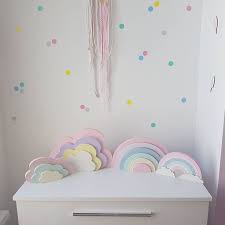 Pastel Rainbow Shelf Decoration Decoracion Dormitorio Nina Decoracion Cuarto Nino Proyecto De La Habitacion Del Bebe
