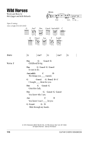 Wild Horses By The Rolling Stones Guitar Chords Lyrics Guitar Instructor