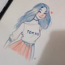 Tattoo ideas for girls provide the much needed inspiration and have a way of enhancing one's feelings and emotions. 12 Captivating Drawing On Creativity Ideas Drawing People Art Drawings Girl Cartoon