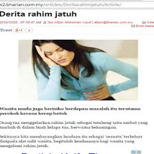 Craat , cratt , craatt , cratt, entah berapa kali penisku menyemburkan cairan kental ke dalam rahim isteri pak kiayi yang tampak juga mengalami hal yang. Jom Kenali Rahim Jatuh