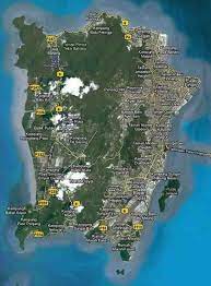 Pnh) about 7 km (4.5 google earth: Penang Island Google Map Download Scientific Diagram