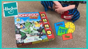 Pressman toy corp tin wood skill ball game clown vintage no balls. Monopoly Junior For Kids Hasbro Games Lawtz Toy Time Youtube