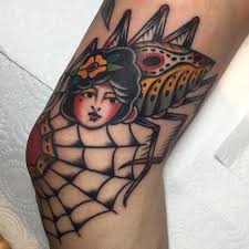 Getting a spider web tattoo design inked in prison was one way that inmates who were in for years could mark their status. Traditional Web Tattoos Cloak And Dagger Tattoo London