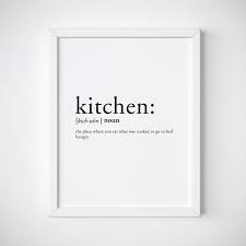 Kitchen Definition Kitchen Print Dictionary Print Etsy In 2020 Kitchen Prints Kitchen Definition Kitchen Quotes