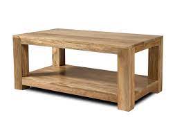 The top is seven inches thick and floats off the floor on midcentury style cone. Solid Wood Open Coffee Table Mango Wood Table Casa Bella Furniture Uk