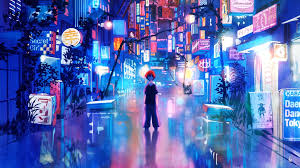 Anime aesthetic blue room anime wallpaper hd. Neon Original 1920x1080 Animewallpaper