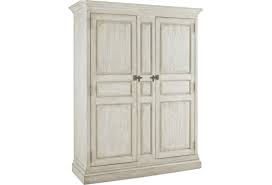 Wood armoires & wardrobe closets : Hamilton Home Montebello Farmhouse Solid Wood Armoire With Removable Shelves And Closet Rods Sprintz Furniture Armoires