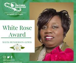On this #FriendshipFriday, we are celebrating our White Rose Award  recipient, Mavis Henderson-Lewis. The White Rose Award is given to a  chapter member that demonstrates the true meaning of friendship and service