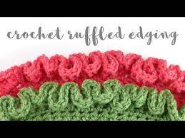 Fiber Flux How To Crochet Ruffled Edging Ruffle Crochet Edging Crochet Edging Patterns Crochet Edging