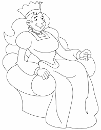 Queen coloring page from royal family category. Queen Coloring Pages Coloringmates Coloring Home