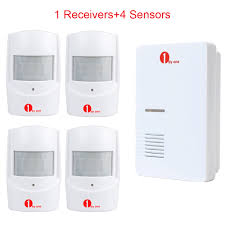 Wireless digital door / window burglar alarm with programmable security keypad. 1byone 328ft Wireless Doorbell Chime Pir Sensor Alarm System Led Detector Home Doorbells Building Hardware