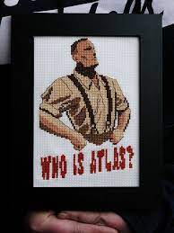 Mando and baby alien crossstitch this modern cross stitch pattern is an instant download pdf, so you can get started right away! Who Is Atlas Bioshock Cross Stitch Cross Stitch Cross Stitching Stitch Character