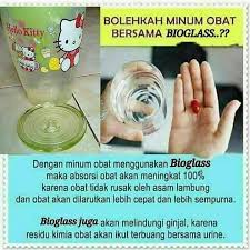 Obat ini dapat diberikan berdasarkan resep dari dokter. Bolehkah Minum Obat Bersama Bioglass Dengan Minum Air Bioglass Maka Penyerapan Absorsi Obat Akan Meningkat 100 Karena Obat Tidak Rusak Oleh Asam Lambung