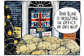 Times Cartoon Barricades Political Satire Uk Politics Tony Blair