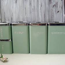 Store items and add a decorative touch with these kitchen canisters. Lincoln Beautyware Vintage Canister Set From Willowsendcottage