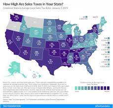 As of january 2021, the gas tax in california amounted to 63 u.s. State And Local Sales Tax Rates 2019 Tax Foundation