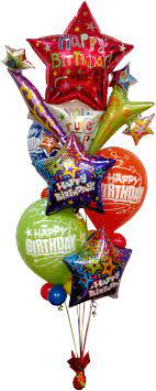 Birthday Starburst Balloon Bouquet Real Balloons Bouquet Png Full Size Png Download Seekpng