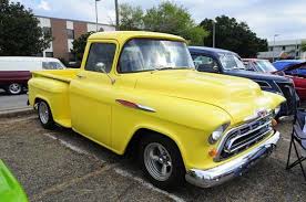 Image result for Chrome Yellow 1955 Truck
