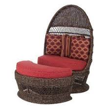 Amazon Com Harmony Beach Pod Chair And Ottoman Set Patio Lawn Garden Pod Chair Outdoor Wicker Chair And Ottoman Set