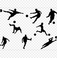 Football player silhouette transparent background. Footballer Clipart Silhouette Football Players Clipart Png Image With Transparent Background Toppng