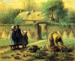 Le Jardin De La Famille Millet A Barbizon Par Jean Francois Millet C Ecole De Barbizon Oeuvre D Art Peintre