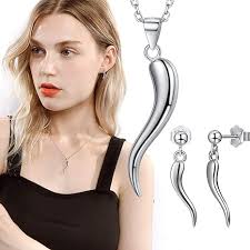 U7 Women Girls Dainty 925 Sterling Silver Rolo Chain with Polished Amulet  Italian Horn Pendant Necklace,Adjustable : Amazon.com.au: Clothing, Shoes &  Accessories