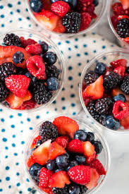 Making a fruit salad might seem an easy thing to do but finding the right fresh fruit salad ideas and concept can be a tedious job. Easy Mixed Berry Fruit Cups Flour On My Fingers