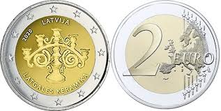 San marino 2021 official bu euro coin set with 5 euro silver coin. 2 Euro Latgalian Ceramics Latvia Numista