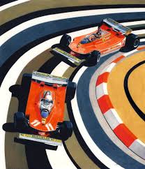 Monaco In Red By Klem On Deviantart Auto Racing Art Automotive Art Illustrations Motorsport Art