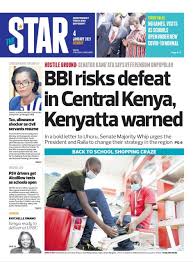 The bbi process could grind to a halt following revelations that county assemblies may have debated different versions of the constitution amendment bill, 2020. The Star Kenya In Today S Star Bbi Risks Defeat In Facebook
