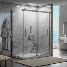 Glass shower doors are fast turning out to be very popular choice when it comes to designing a smart, sleek and here are 25 bathroom design inspirations that incorporate this 'glassy and classy' feature ergonomically and bring about a new sense of apparent beauty to the refreshing shower each day Fleurco Home