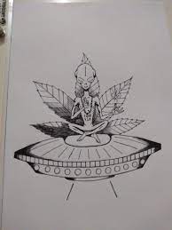 Weed Drawing Ideas