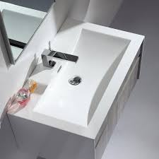 800 Vanity Unit Grey Wall Mounted Vanity Unit