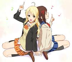 From naruto uzumaki and edward elric to that being said, which one is your favorite? Anime Picture Search Engine 2girls Amami Haruka Blonde Hair Brown Hair Earphones Green Eyes Hair Ribbon Hoshii Miki Idolmaster Lo Idolmaster Anime Anime One