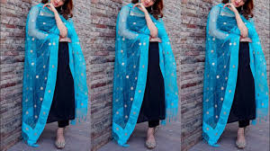 Get suit dupatta at best price with product specifications. Black Punjabi Suit With Contrast Dupatta Punjabi Suit Design Ideas Salwar Suit Design 2020 Youtube