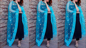 Get suit dupatta at best price with product specifications. Black Punjabi Suit With Contrast Dupatta Punjabi Suit Design Ideas Salwar Suit Design 2020 Youtube