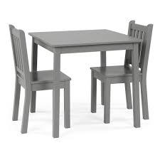 Kids Square Table 2 Chairs Large Gray Curious Lion Kids Table Chair Set Kids Table And Chairs Table And Chair Sets