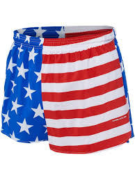Men's american flag shorts & pants with our selection of american flag shorts and pants, get a look that is comfortable and stylish all in one. B O A Men S 3 Inch Half Split Trainer Running Short American Flag