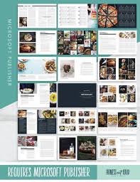 Recipe Template Cookbook Template For Microsoft Publisher Instant Printable Download Editable Cookbook Template Recipe Template Microsoft Publisher