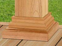 Federal Post Skirt With Bottom Dressing Cedar Posts Porch Columns Porch Step Railing