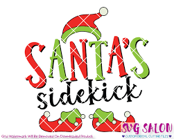 Santa S Sidekick Christmas Elf Svg Cut File Set For Christmas Shirts