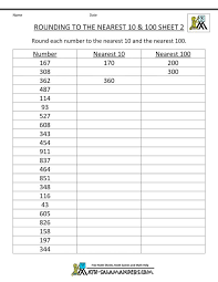 Third Grade Math Worksheets Rounding Nearest 10 100 2 Gif 1 000 1 294 Pixels Third Grade Math Worksheets 3rd Grade Math Third Grade Math