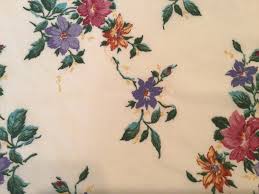 Vintage Bed Sheet Fabric BTHY Fat Quarter Torn Ribbon Floral Fabric  Countryside Decor French Farmhouse English Garden Decor